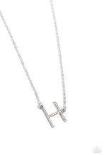 Load image into Gallery viewer, Paparazzi INITIALLY Yours - H - Multi Necklace (Iridescent)