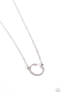 Paparazzi INITIALLY Yours - C - Multi Necklace (Iridescent)