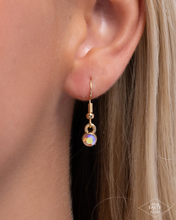 Load image into Gallery viewer, Paparazzi Winged Wonder - Gold Necklace (Black Diamond Exclusive) Iridescent