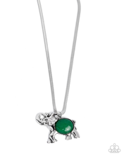 Load image into Gallery viewer, Paparazzi Empathetic Elephant - Green Necklace