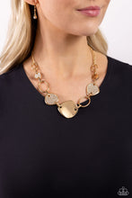 Load image into Gallery viewer, Paparazzi Asymmetrical Attention - Gold Necklace