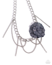 Load image into Gallery viewer, Paparazzi Deconstructed Denim - Blue Necklace & Paparazzi Dauntless Denim - Blue Earrings Set