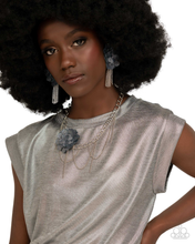 Load image into Gallery viewer, Paparazzi Deconstructed Denim - Blue Necklace & Paparazzi Dauntless Denim - Blue Earrings Set