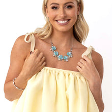 Load image into Gallery viewer, Paparazzi Ethereally Enamored - White Necklace & Paparazzi Ethereal Empathy - White Bracelet Set