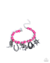 Load image into Gallery viewer, Paparazzi Cowboy Chorus - Pink Bracelet