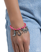 Load image into Gallery viewer, Paparazzi Cowboy Chorus - Pink Bracelet