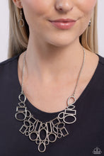 Load image into Gallery viewer, Paparazzi Geometric Grit - Silver Necklace