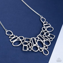 Load image into Gallery viewer, Paparazzi Geometric Grit - Silver Necklace