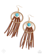 Load image into Gallery viewer, Paparazzi Texan Tapestry - Gold Earrings (2024 November Fashion Fix)