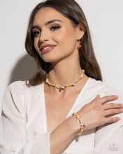Load image into Gallery viewer, Paparazzi SAND-sational Season - Multi Necklace (Choker) & Paparazzi SAND-sational Statement - Multi Bracelet Set