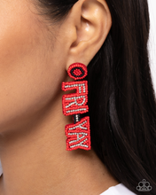 Load image into Gallery viewer, Paparazzi It’s Friday! - Red Earrings