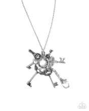 Load image into Gallery viewer, Paparazzi Key Ring - Silver Necklace