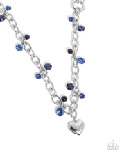 Load image into Gallery viewer, Paparazzi Seesaw Statement - Blue Necklace & Paparazzi Seesaw Shimmer - Blue Bracelet Set