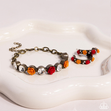 Load image into Gallery viewer, Paparazzi Reawakening Revelry - Brass Bracelet & Paparazzi Reawakening Radiance - Brass Earrings Set (2024 December Cyber Monday)