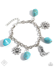Load image into Gallery viewer, Paparazzi Badlands Beau - Blue Bracelet (June 2024 Fashion Fix)