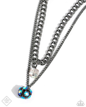 Load image into Gallery viewer, Paparazzi Flair for the Fierce - Blue Necklace (June 2024 Fashion Fix)