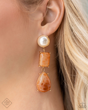 Load image into Gallery viewer, Paparazzi Marbled Masterpiece - Orange Earrings (June 2024 Fashion Fix)