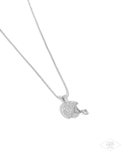 Load image into Gallery viewer, Paparazzi Touchdown Twinkle - White Necklace (Black Diamond Exclusive)