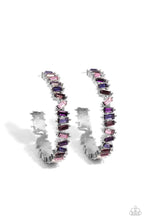 Load image into Gallery viewer, Paparazzi Effortless Emeralds - Purple Earrings