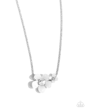 Load image into Gallery viewer, Paparazzi Dainty Deduction - White Necklace & Paparazzi Dainty Devotee - White Bracelet Set
