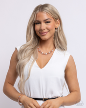 Load image into Gallery viewer, Paparazzi Serrated Sensation - Copper Necklace & Paparazzi Serrated Secret - Copper Bracelet Set