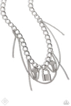 Load image into Gallery viewer, Against the LOCK - Silver Necklace (January 2024 Fashion Fix)