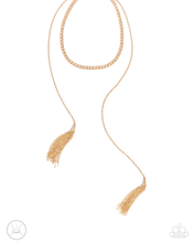 Load image into Gallery viewer, Paparazzi Tassel Theme - Gold Necklace