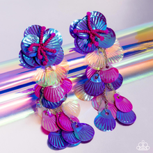 Load image into Gallery viewer, Paparazzi Under the Waves - Purple Earrings (July 2024 Life Of The Party)