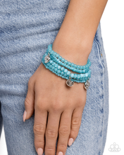 Load image into Gallery viewer, Paparazzi Swirling Shopaholic - Blue Bracelet