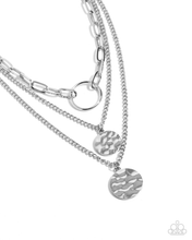 Load image into Gallery viewer, Paparazzi Hammered Halo - Silver Necklace