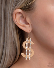 Load image into Gallery viewer, Paparazzi Magnate Moment - Gold Earrings