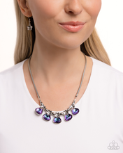 Load image into Gallery viewer, Paparazzi Teardrop Tribute - Purple Necklace