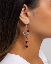 Load image into Gallery viewer, Paparazzi Courting Cascade - Red Earrings