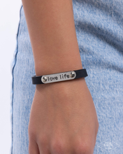 Load image into Gallery viewer, Paparazzi Love Life - Black Bracelet (Black Diamond Exclusive)