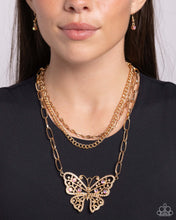 Load image into Gallery viewer, Paparazzi Winged Wonder - Gold Necklace