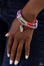 Load image into Gallery viewer, Paparazzi Peaceful Potential - Red Bracelet