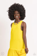 Load image into Gallery viewer, Paparazzi Contrasting Couture - Red Necklace and Paparazzi Candid Contrast - Red Bracelet Set