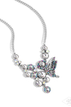 Load image into Gallery viewer, Paparazzi As Luck Would HALF It / White Necklace (Black Diamond Exclusive)