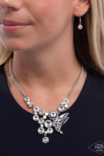 Load image into Gallery viewer, Paparazzi As Luck Would HALF It / White Necklace (Black Diamond Exclusive)