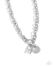 Load image into Gallery viewer, Paparazzi Locked Lady - White Necklace