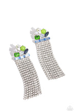 Load image into Gallery viewer, Paparazzi Horizontal Hallmark - Blue Earrings