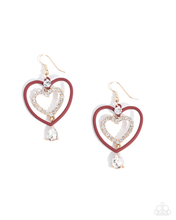 Load image into Gallery viewer, Paparazzi Soft and Sweet - Red Earrings