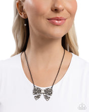 Load image into Gallery viewer, Paparazzi Bewitching Bow - Black Necklace