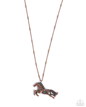 Load image into Gallery viewer, Paparazzi Stallion Spotlight - Copper Necklace