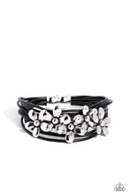 Load image into Gallery viewer, Paparazzi Here Comes the BLOOM - Black Bracelet
