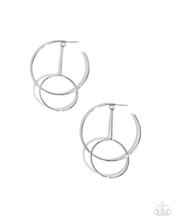 Load image into Gallery viewer, Paparazzi Dreaming of Hoops - Silver Earrings