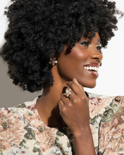 Load image into Gallery viewer, Paparazzi Chiseled Casino - Brown Earrings & Paparazzi Chiseled Captain - Brown Ring Set