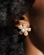 Load image into Gallery viewer, Paparazzi Chiseled Casino - Brown Earrings & Paparazzi Chiseled Captain - Brown Ring Set
