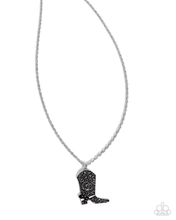 Load image into Gallery viewer, Paparazzi Blazing Boot - Black Necklace