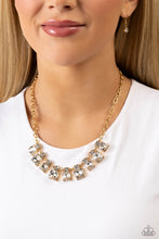 Load image into Gallery viewer, Paparazzi Fitted Fantasy - Gold Necklace